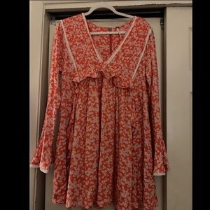free people boho dress. size small
